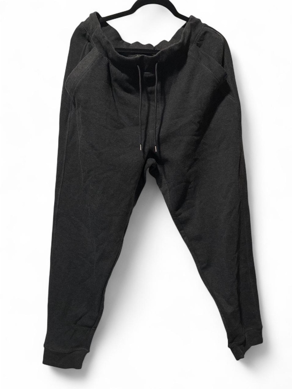 Womens Dark Grey Drawstring Jogger Pants Large